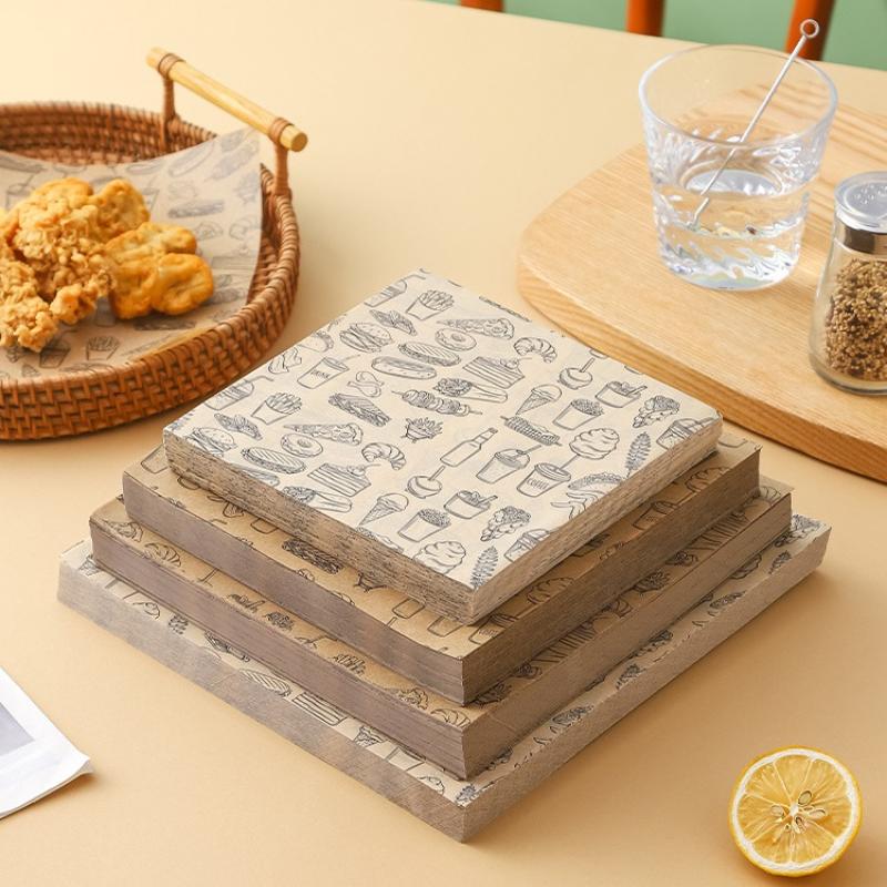 Kitchen Baking Paper - 100 шт., маслостойкая обертка для выпечки,