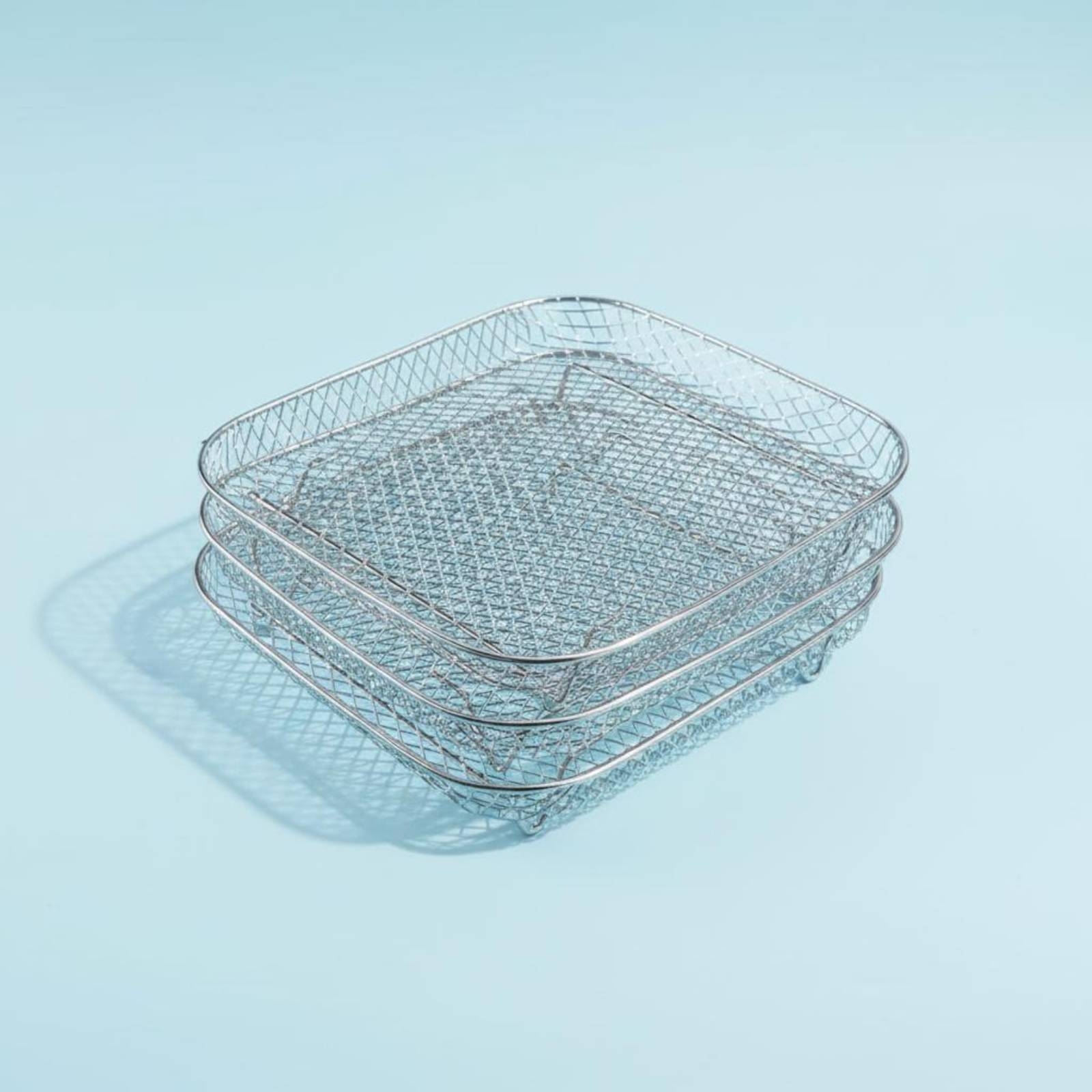 Kitchen Accessories For Baking - Термостойкая 3-ярусная сетчатая корзина-решетка для аэрофритюрницы,