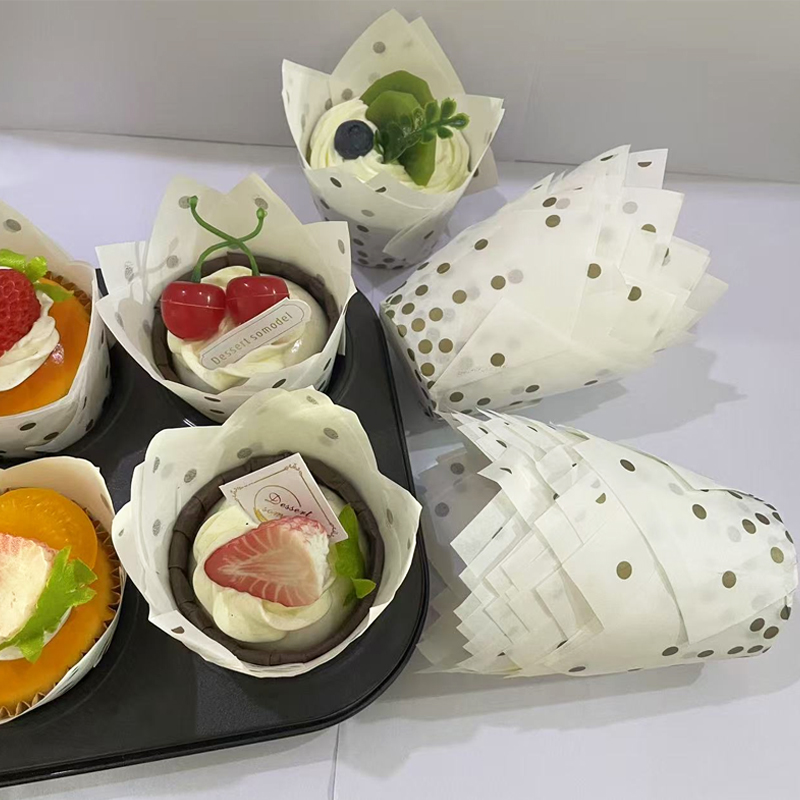 Kitchen Baking Paper - 50/100 шт. золотистые формочки для кексов