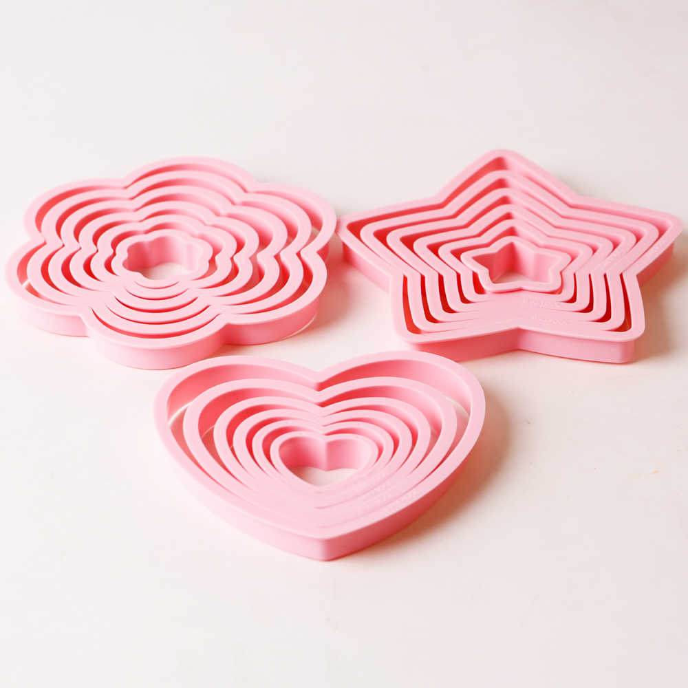 1 компл./3 компл., розовое сер – обзор и цена Cookie Cutter Set