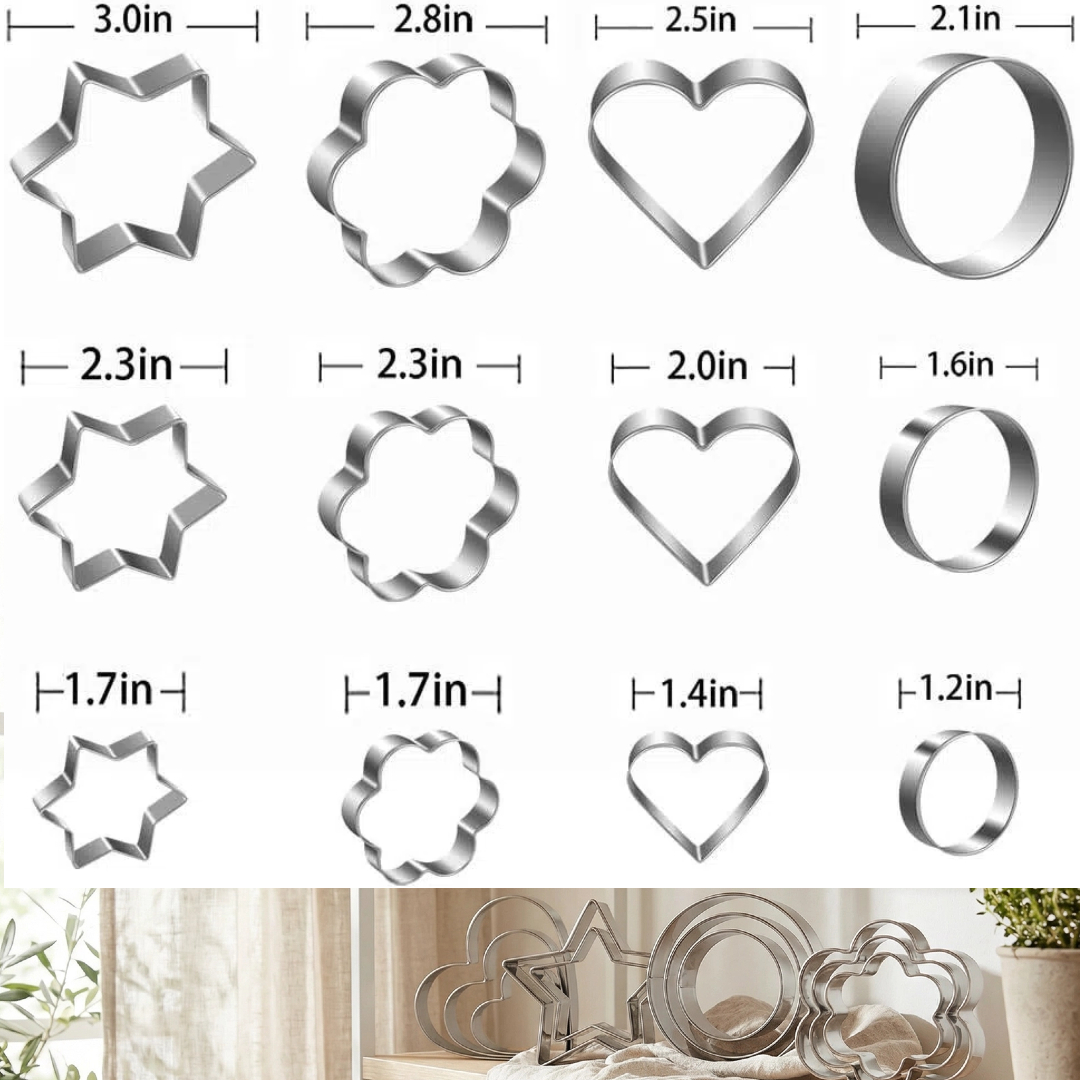 12 шт./20 шт., набор металличе – обзор и цена Cookie Cutter Set