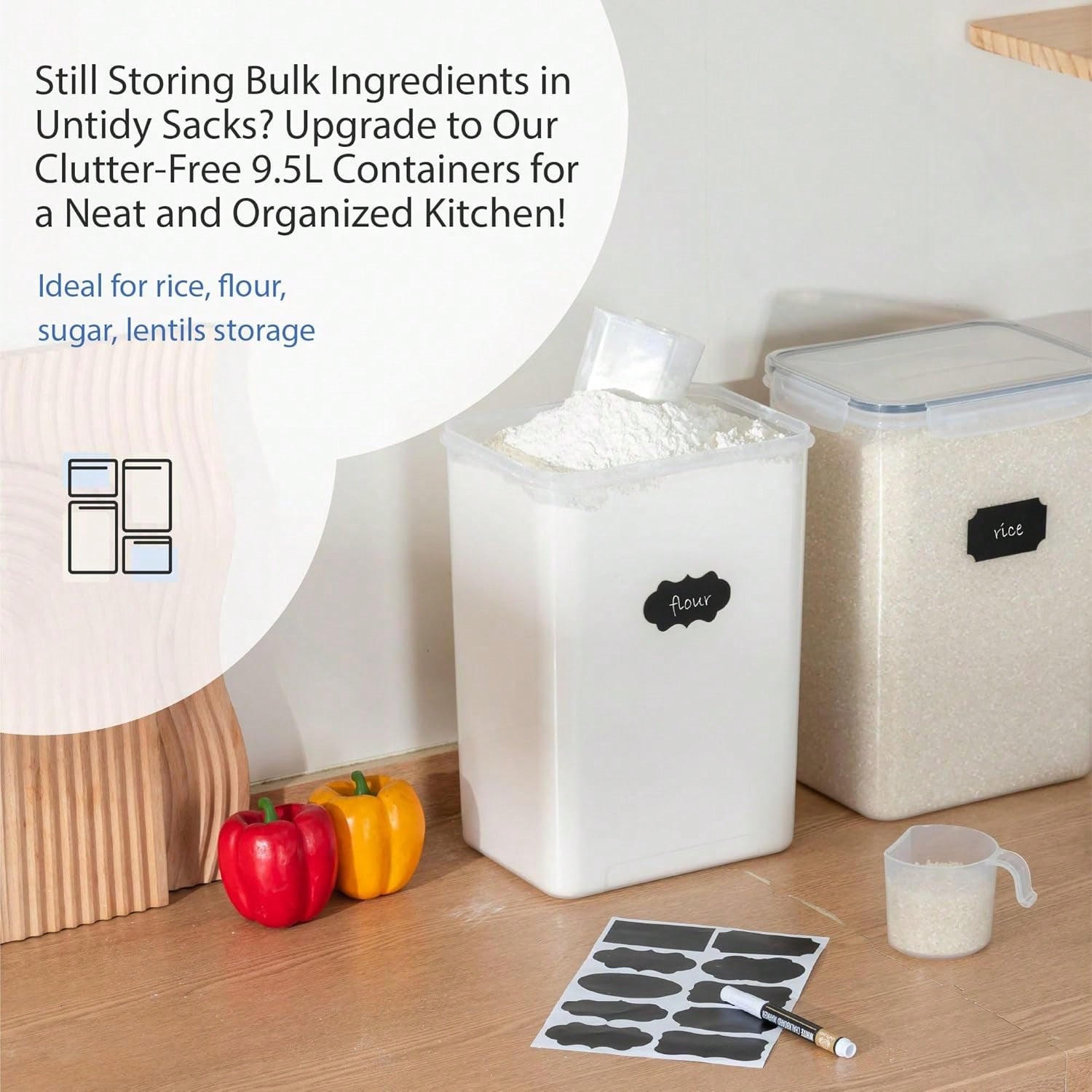 Очень большие герметичные конт – обзор и цена Kitchen Baking Pantry