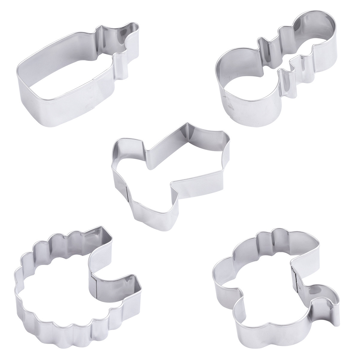 Набор из 5 формочек для печень – обзор и цена Cookie Cutter Set